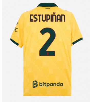 AC Milan Pervis Estupinan #2 Tredje Tröja 2025-26 Kortärmad